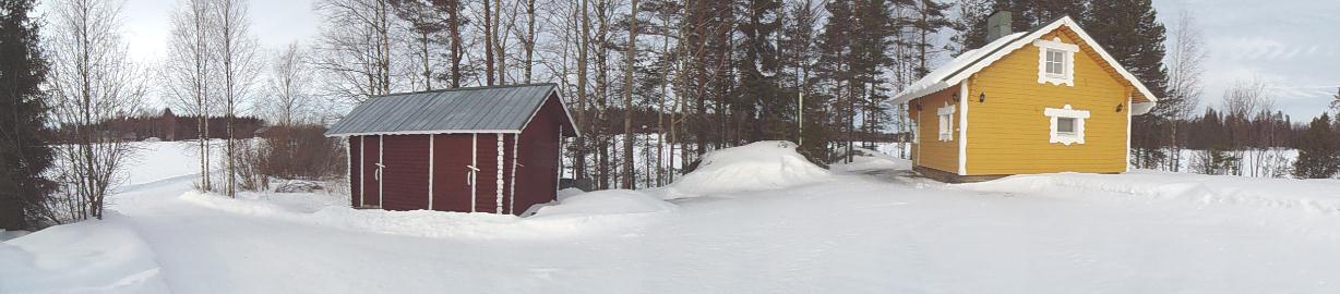 Talvinen panoraamakuva Kotaniemestä